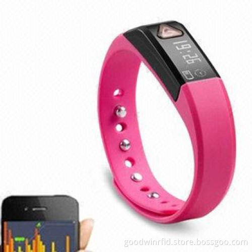 Bluetooth 4.0 technology wireless pedometer smart wristband with App/APK